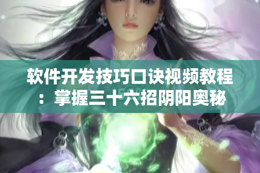 软件开发技巧口诀视频教程：掌握三十六招阴阳奥秘