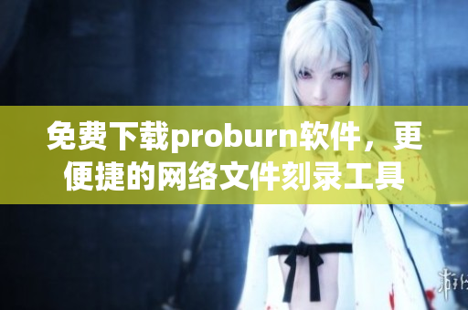 免费下载proburn软件，更便捷的网络文件刻录工具