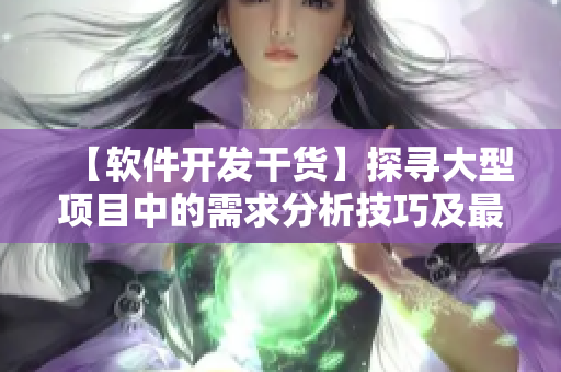 【软件开发干货】探寻大型项目中的需求分析技巧及最佳实践