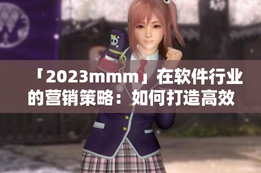 「2023mmm」在软件行业的营销策略：如何打造高效推广入口
