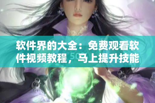 软件界的大全:免费观看软件视频教程,马上提升技能! 软件界的大全:免费观看软件视频教程,马上提升技能!