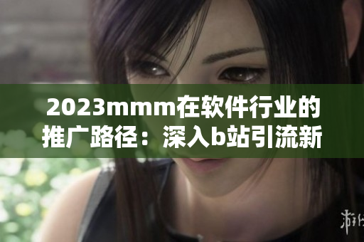 2023mmm在软件行业的推广路径：深入b站引流新眼球